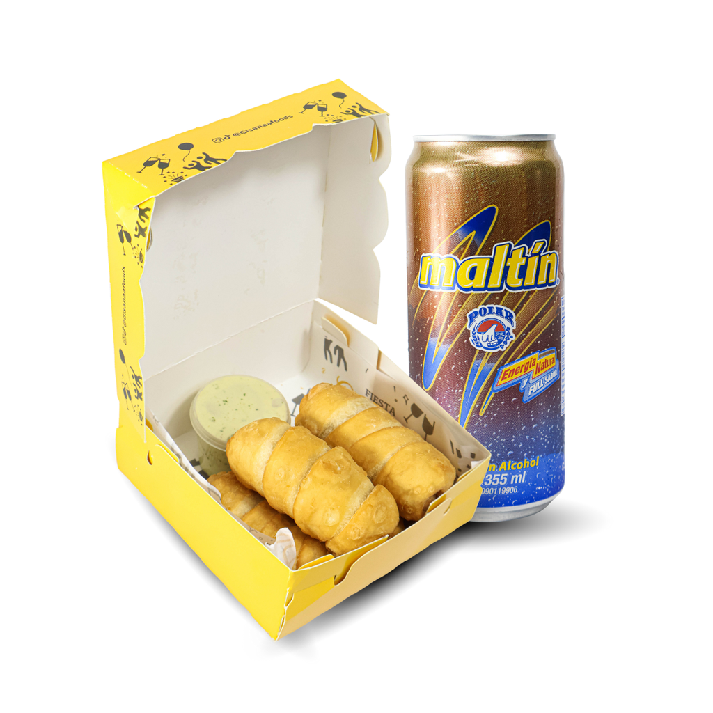 RACION DE 5 TEQUEÑOS (CON MALTA)